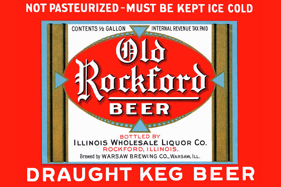 Old Rockford Beer Painting by Unknown