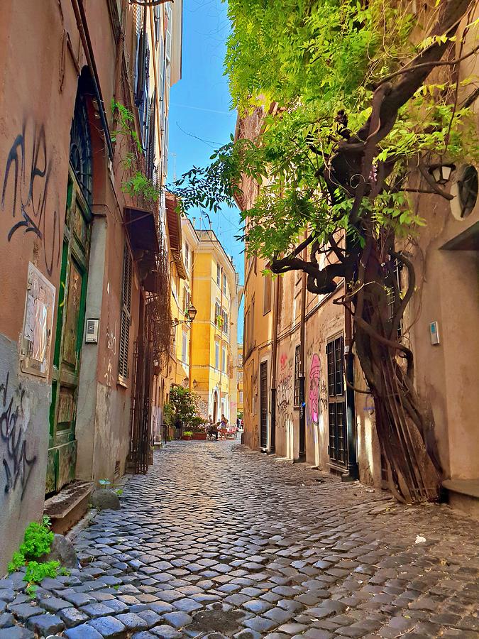 Old Roman Street Photograph by Andrea Whitaker