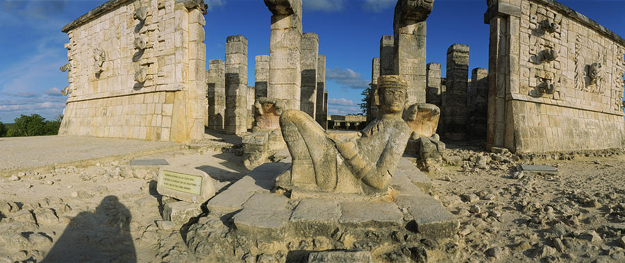 Old Ruins Of A Statue In A Temple, Chac Photograph by Panoramic Images