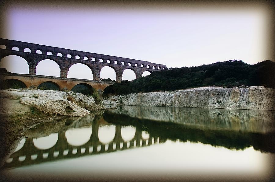 Old Ruins Of An Aqueduct At Pont Du Photograph by Designpics