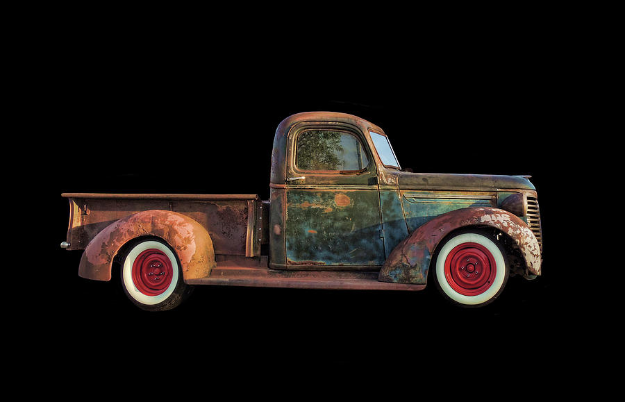 Transportation Photograph - Old Rusted Pickup by Lori Hutchison