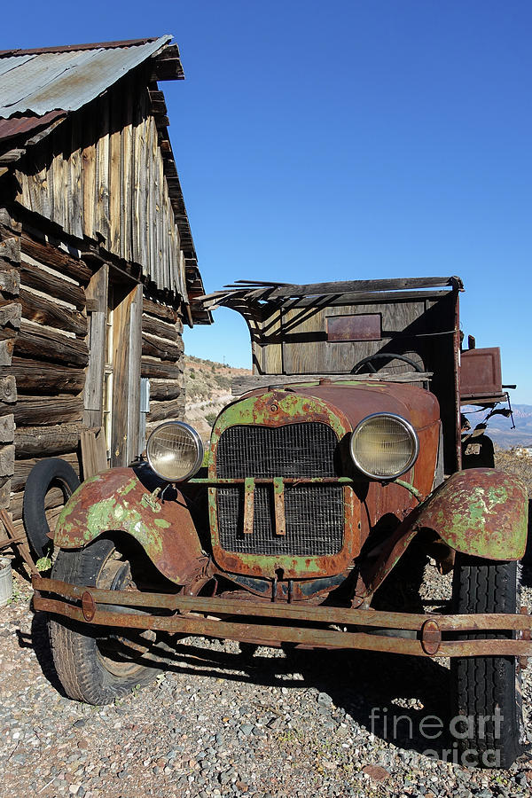 Jerome Photograph - Old Rusty Truck Gold King Ghost Town by Edward Fielding
