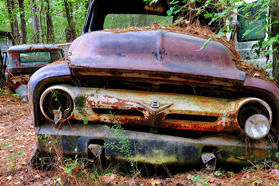 Old Rusty V8 Photograph by Darryl Brooks