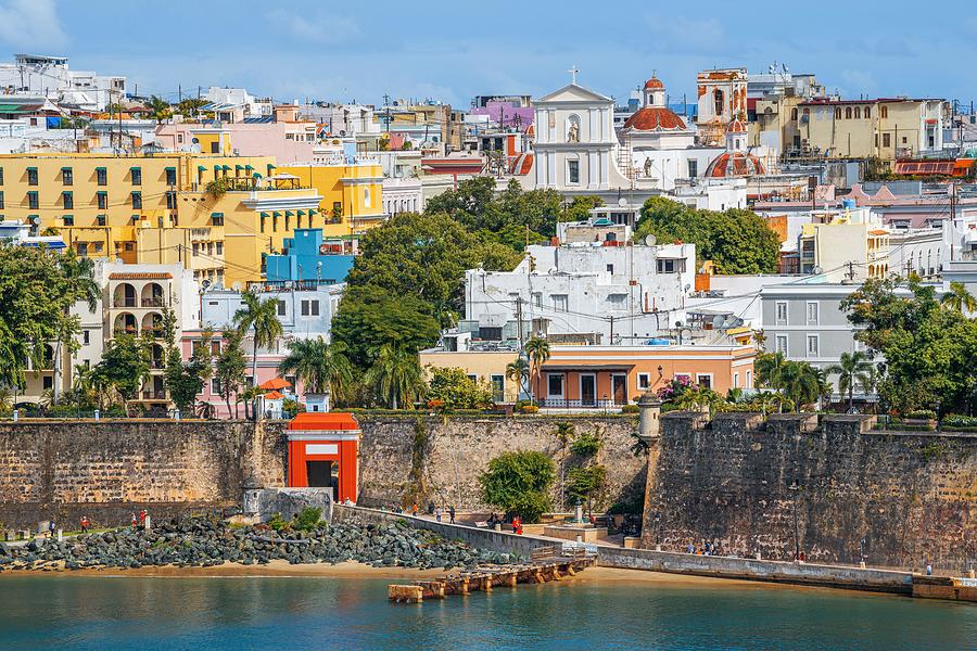 Architecture Photograph - Old San Juan, Puerto Rico Cityscape by Sean Pavone
