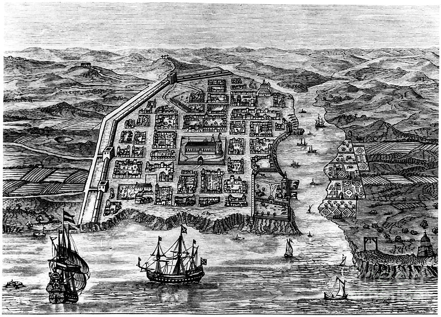 Old Santo Domingo City, 1873 Drawing by Print Collector
