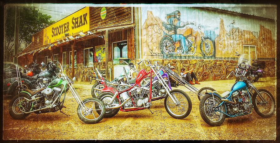Old School Scooter Shak, Groovy Photograph by Mary Tastad Old School Scooter Shak, Groovy Photograph by Mary Tastad