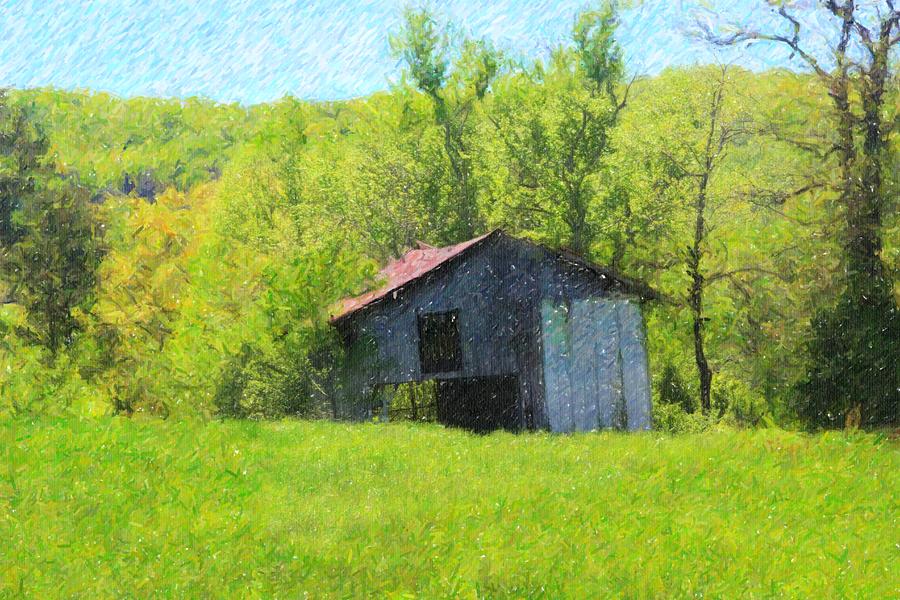 Cabin Photograph - Old Shack In Springtime 2 by Cathy Lindsey