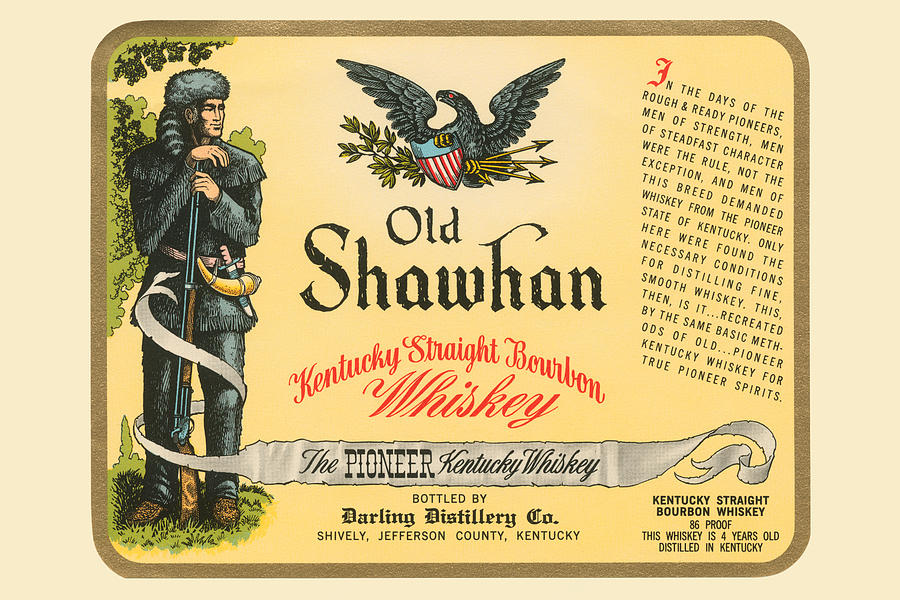 Old Shawhan Kentucky Straight Bourbon Whiskey Painting by Unknown Old Shawhan Kentucky Straight Bourbon Whiskey Painting by Unknown