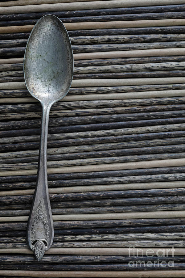 Old Silver Spoon Photograph by Edward Fielding