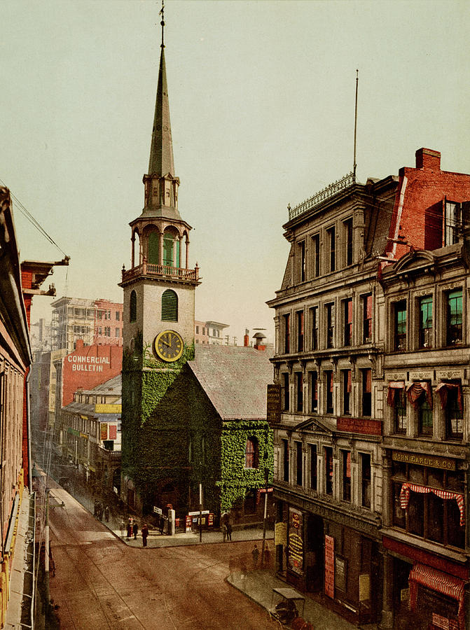 Old South Church Painting by Detroit Publishing