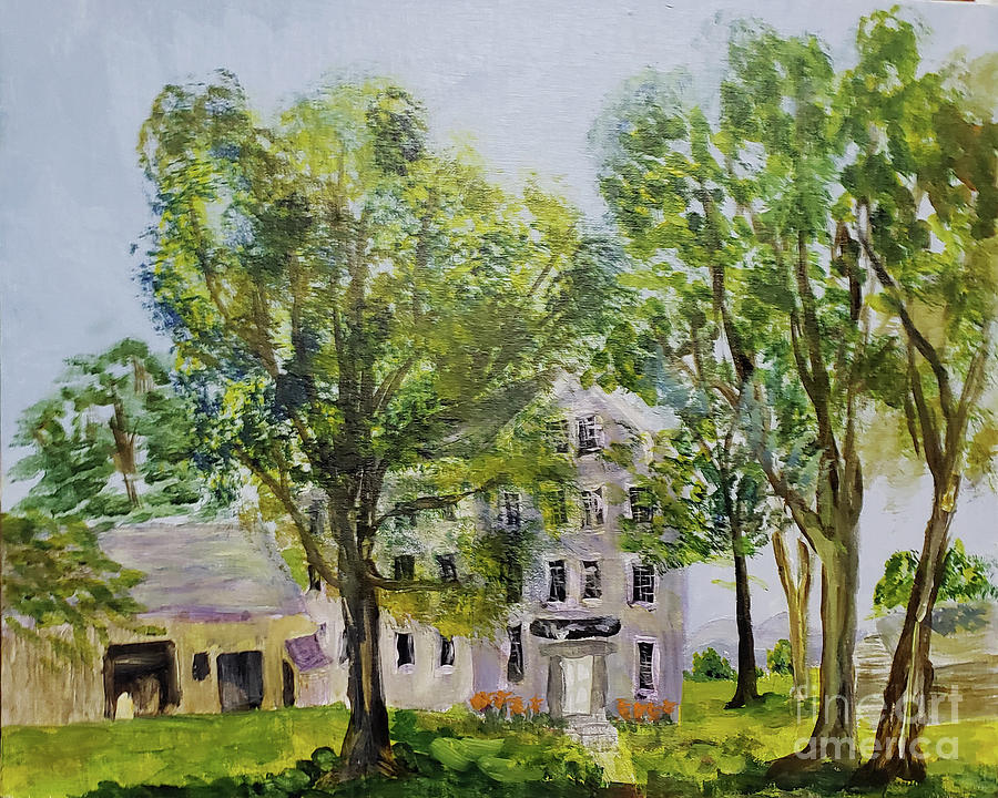 Old Stone House  Painting by Donna Walsh
