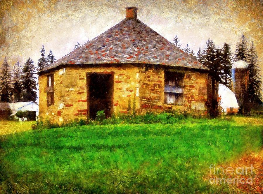 Old Stone Schoolhouse - South Canaan Photograph by Janine Riley