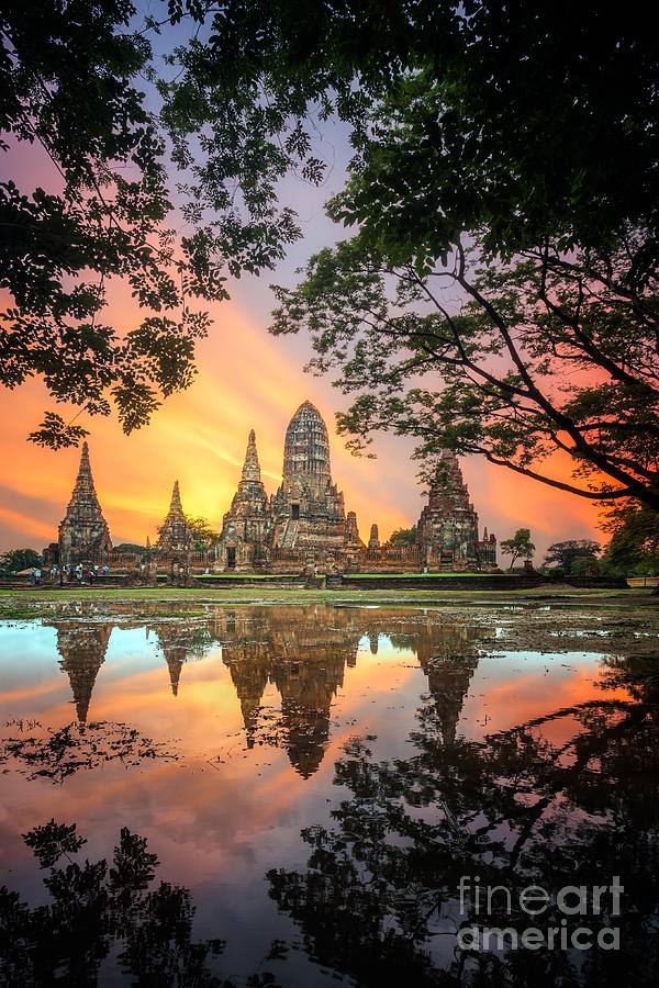 Sukhothai Photograph - Old Temple Wat Chaiwatthanaram In by Santiphotoss Sukhothai Photograph - Old Temple Wat Chaiwatthanaram In by Santiphotoss
