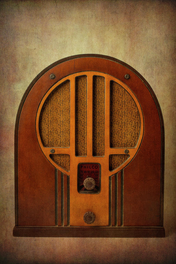Old Textured Radio Photograph by Garry Gay