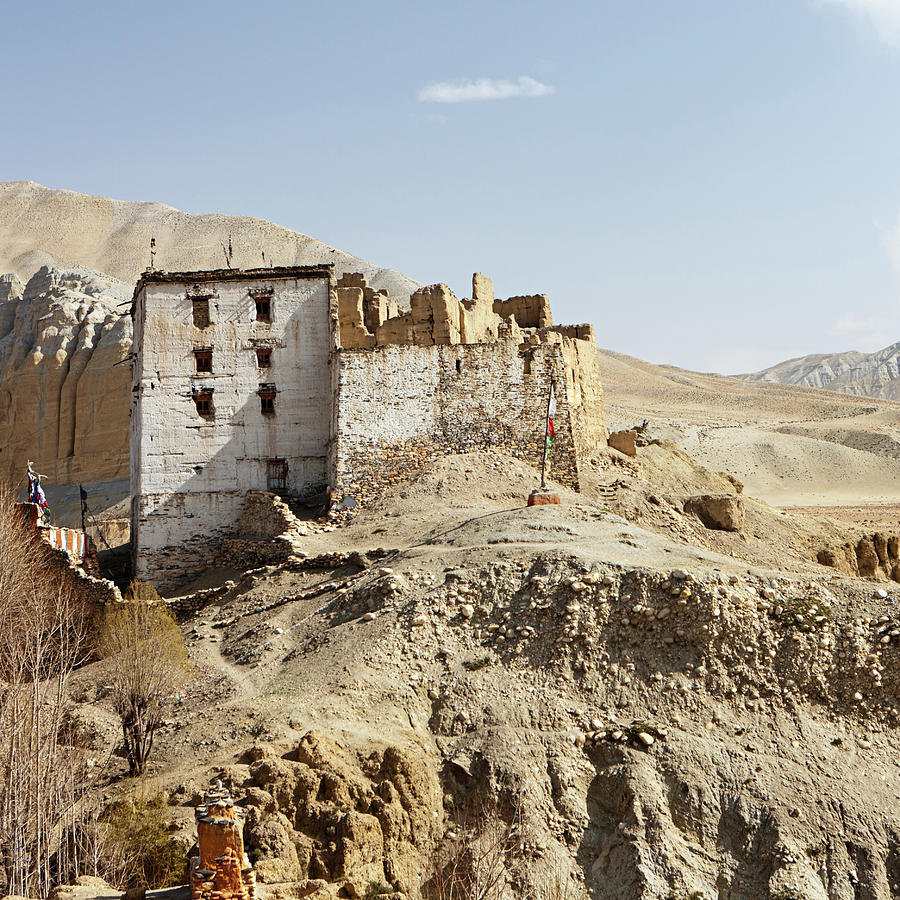 Old Tibetan Monastry In Himalayan Photograph by Hadynyah