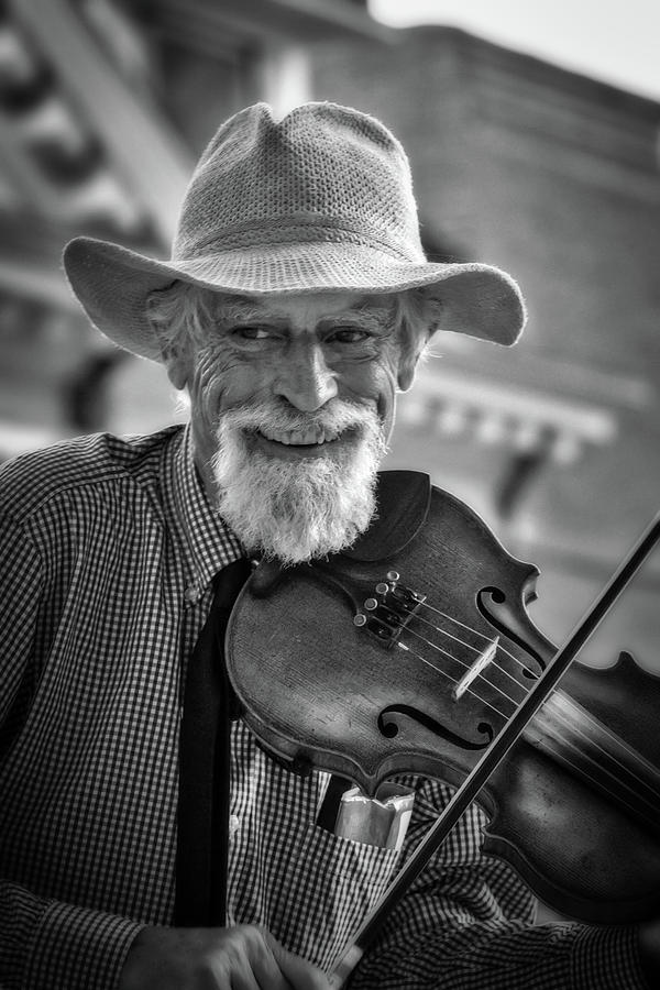 Old Time Fiddler of Madison County Photograph by John Haldane