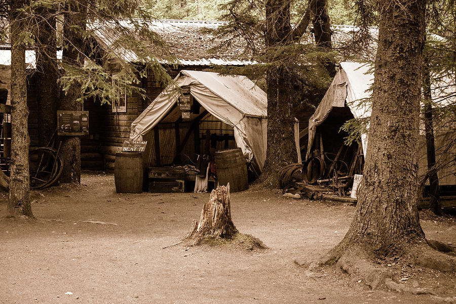 Old Time Gold Rush Camp Photograph by Edward Garey - Pixels