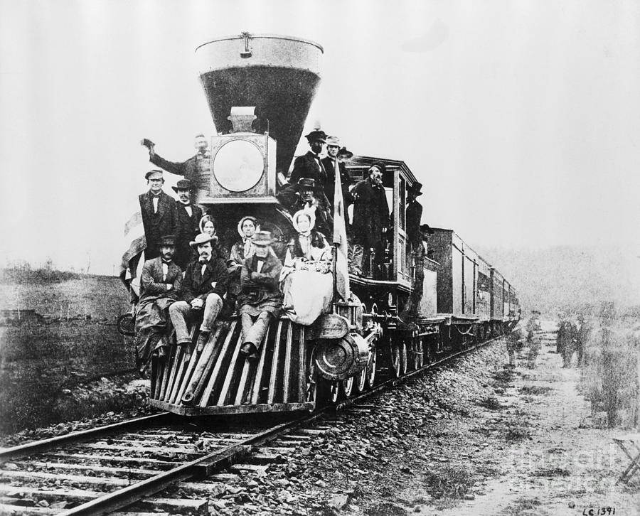 Old Time Locomotive Photograph by Bettmann