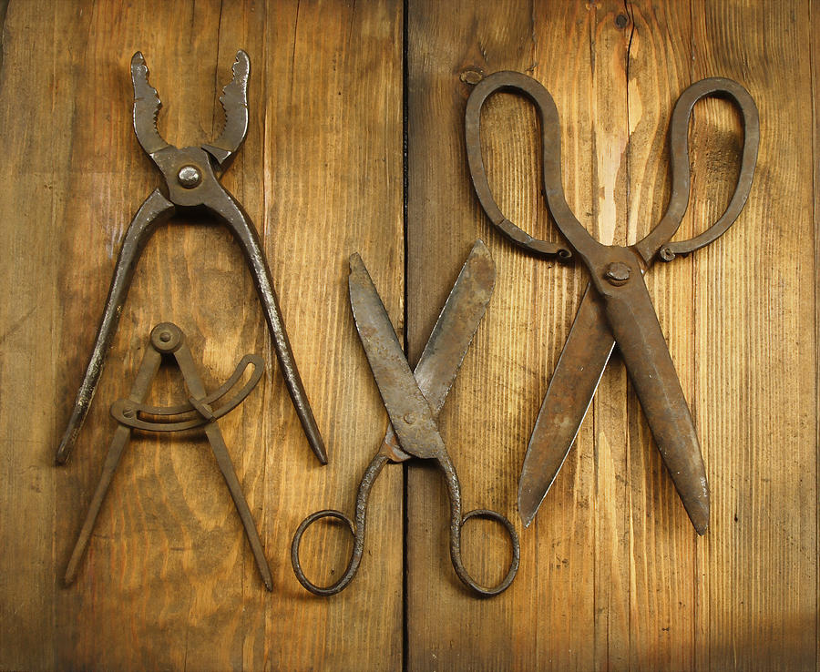 Old Tools Photograph by Ivstiv