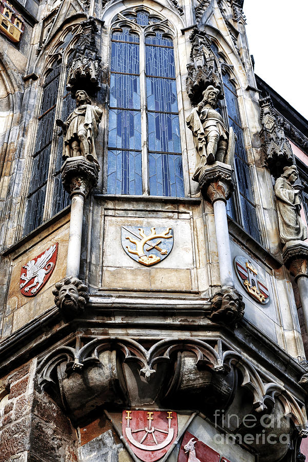 Old Town Hall Chapel Window in Prague Photograph by John Rizzuto