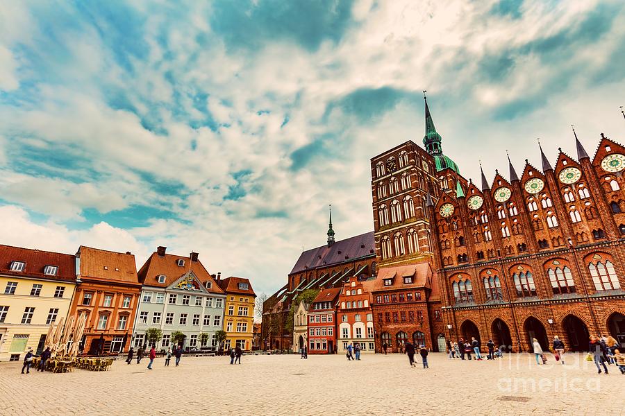 Old town of Stralsund, Germany Photograph by Michal Bednarek