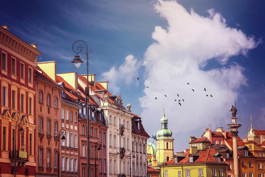 Old Town Rooftops Warsaw Poland Photograph by Carol Japp