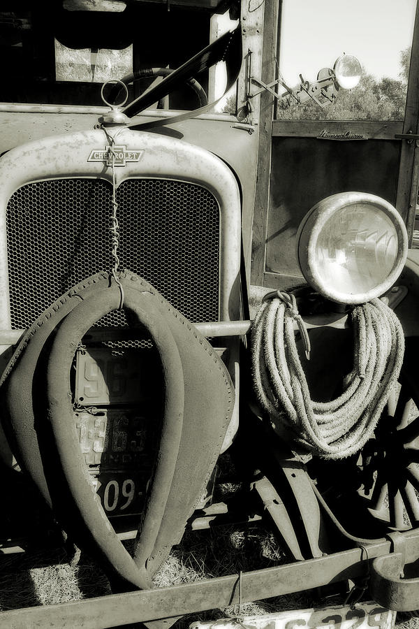 Vintage Photograph - Old Truck a Little Rough by Scott Kingery