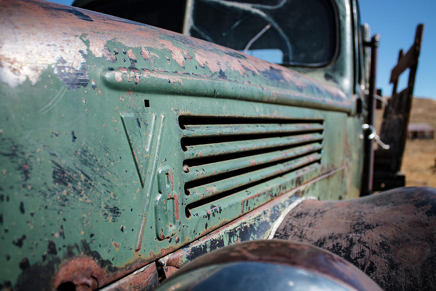 Old Truck V8 Photograph by Gary Geddes
