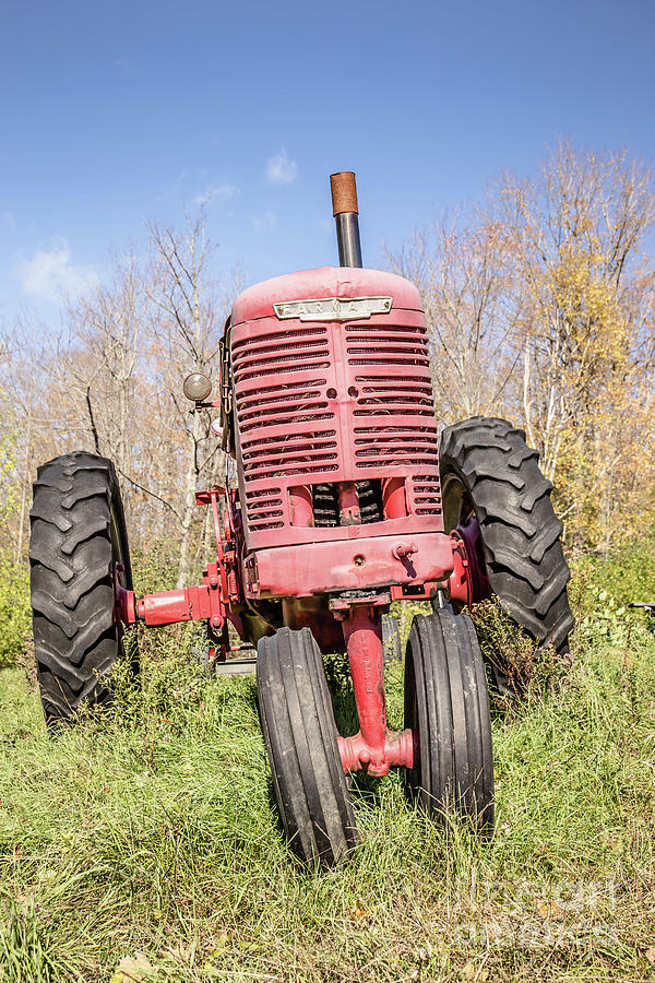 Old Vintage Farm Tractor Warm Color Photograph by Edward Fielding
