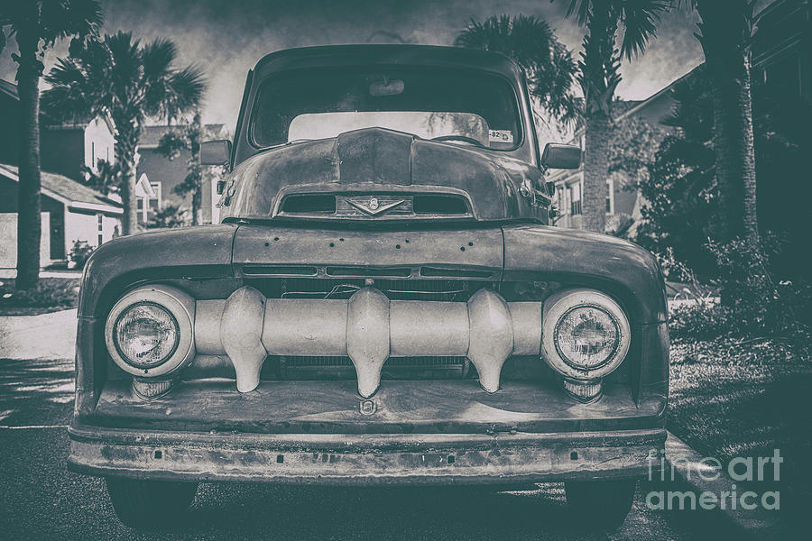 Old Vintage Ford Truck Grill Photograph