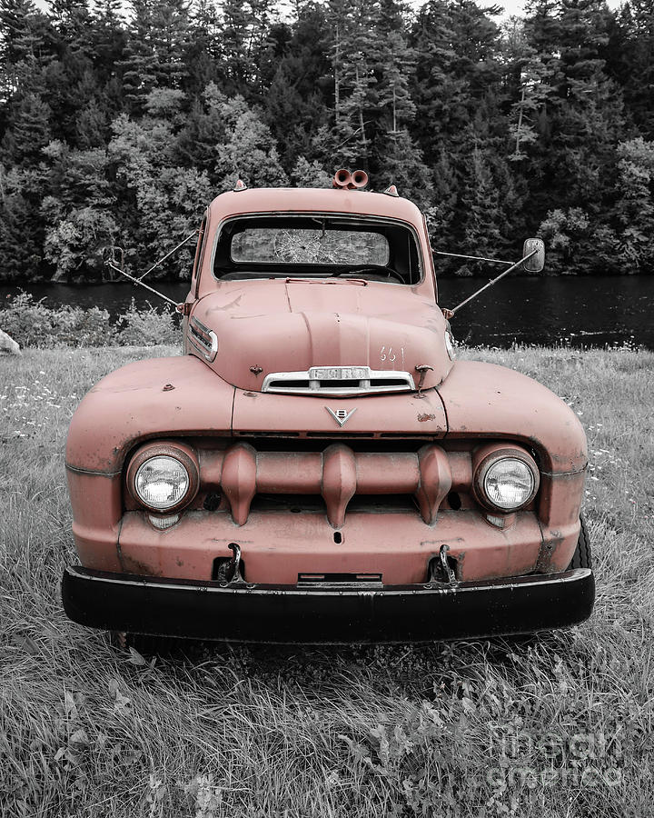 Old Vintage Ford V8 Truck Photograph by Edward Fielding