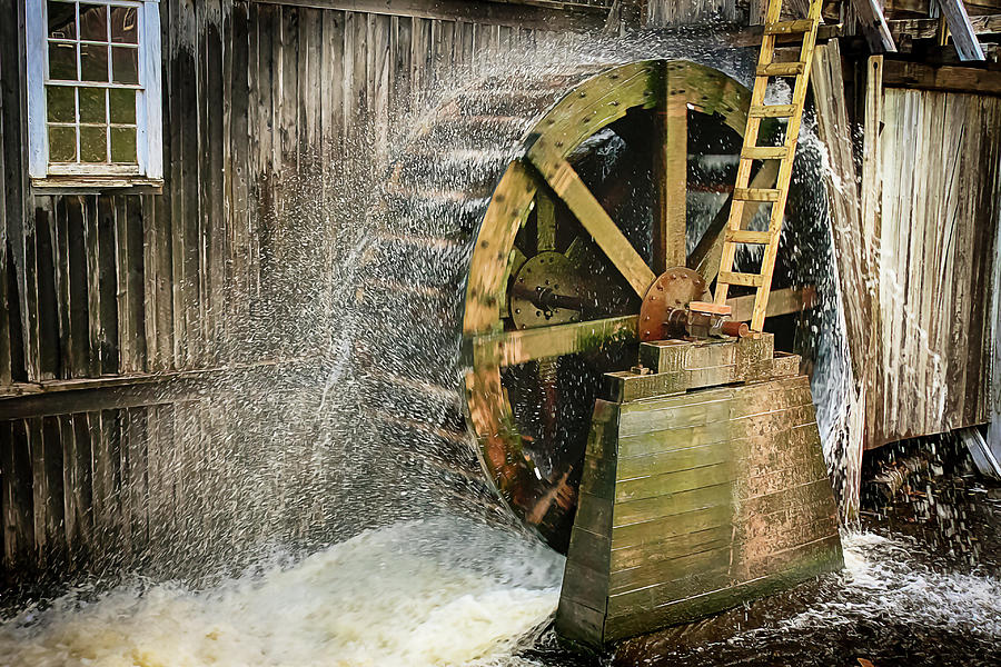 Old mill water wheel Photograph by Tatiana Travelways
