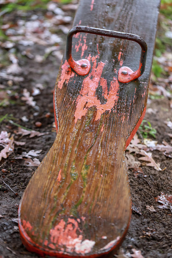 Teeter Totter Photograph - Old Wood Teeter Totter by Laura Smith