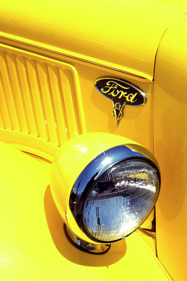 Old Yellow Ford Photograph by Paul W Faust -  Impressions of Light