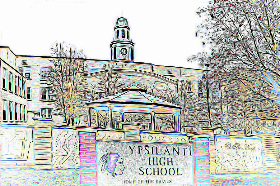 Old Ypsi High Photograph by Pat Cook