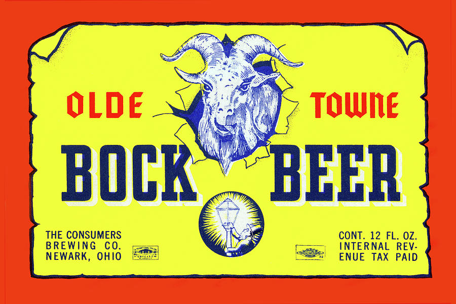 Olde Towne Bock Beer Painting by Unknown