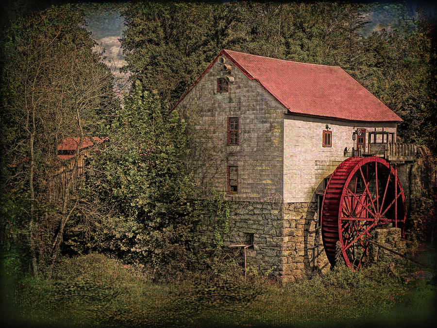 Old Mill of Guilford Vintage Scene Photograph by Sandi OReilly