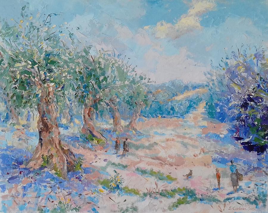 Olive Grove Cordoba Painting by Elinor Fletcher