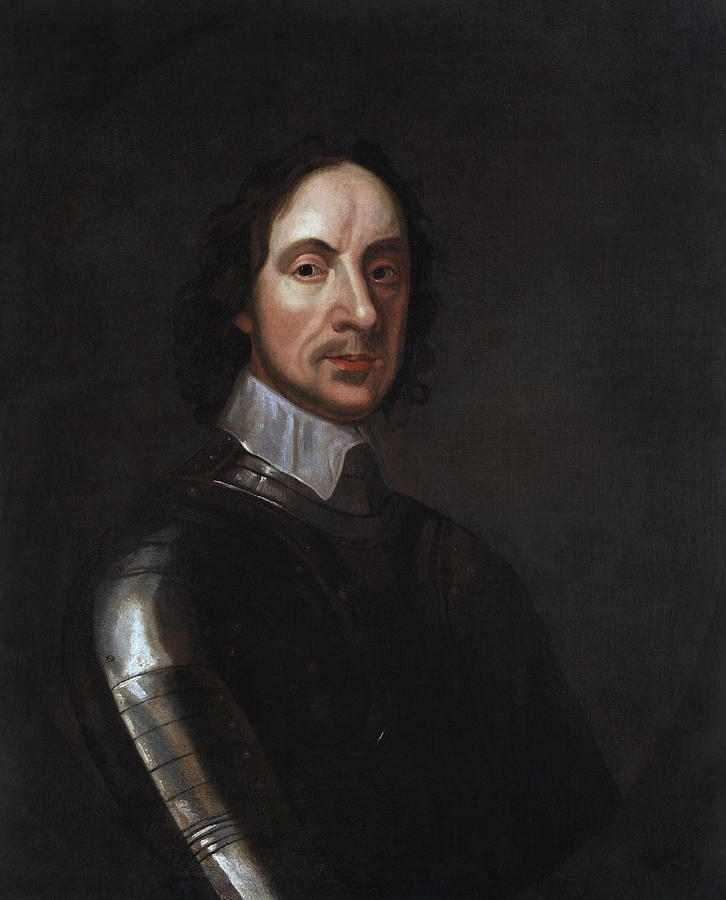 Oliver Cromwell Portrait - By Adriaen Hanneman Painting by War Is Hell Store