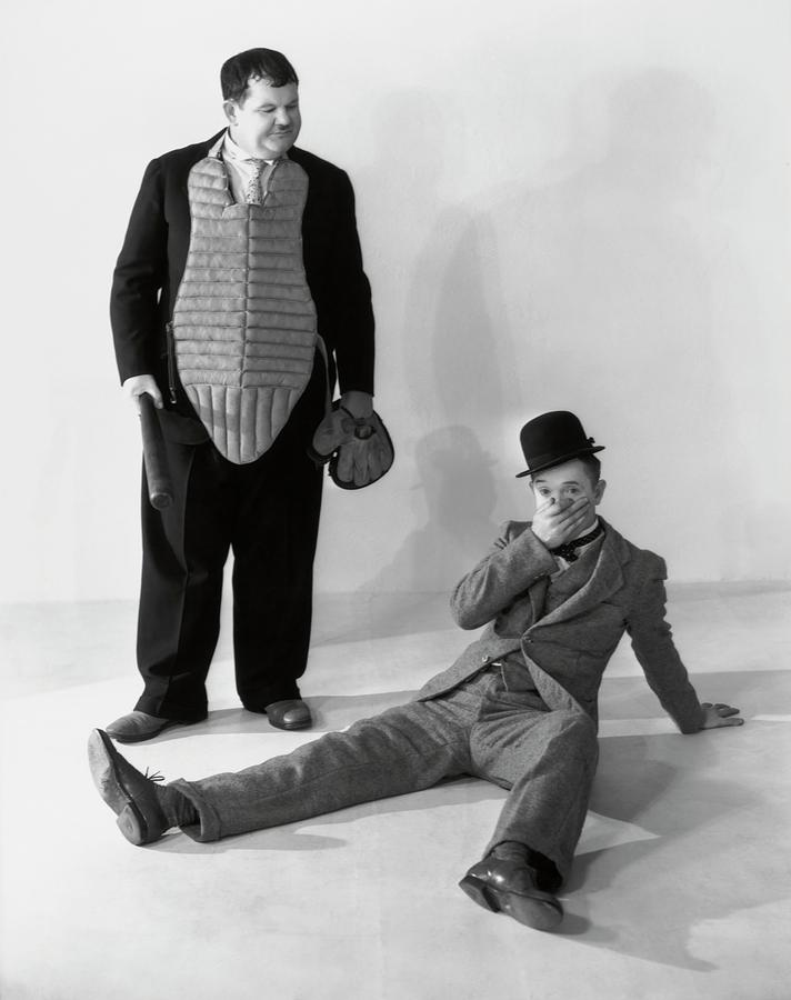 Oliver Hardy . Stan Laurel . Photograph by Album