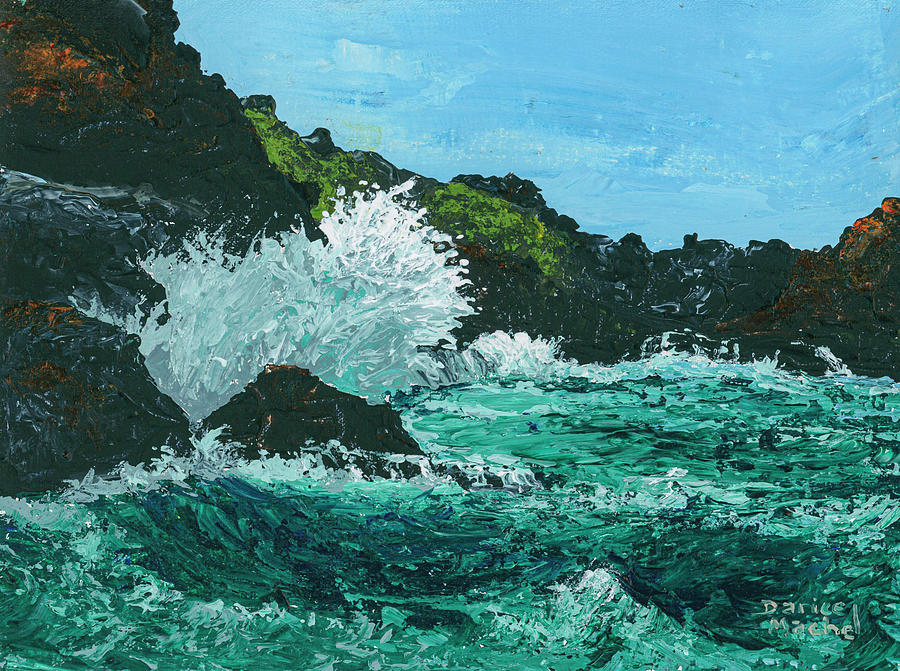 Olivine Waves Painting by Darice Machel McGuire