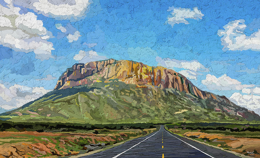 Summer Painting - The Sacred Mountain by Anthony Mwangi
