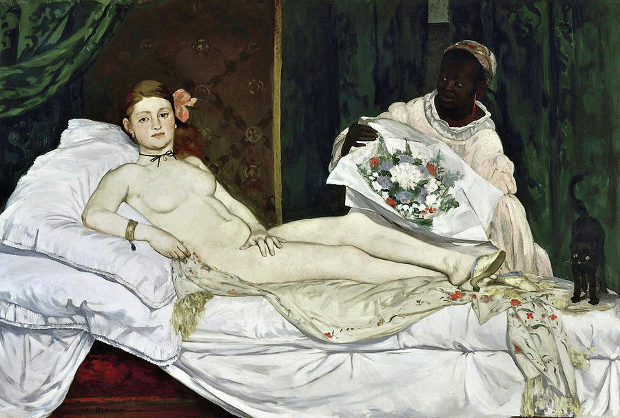 Edouard Manet Painting - Olympia - Digital Remastered Edition by Edouard Manet