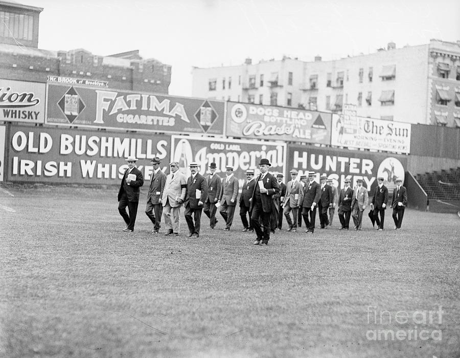 Olympians And Committee Walk On Field Photograph by Bettmann