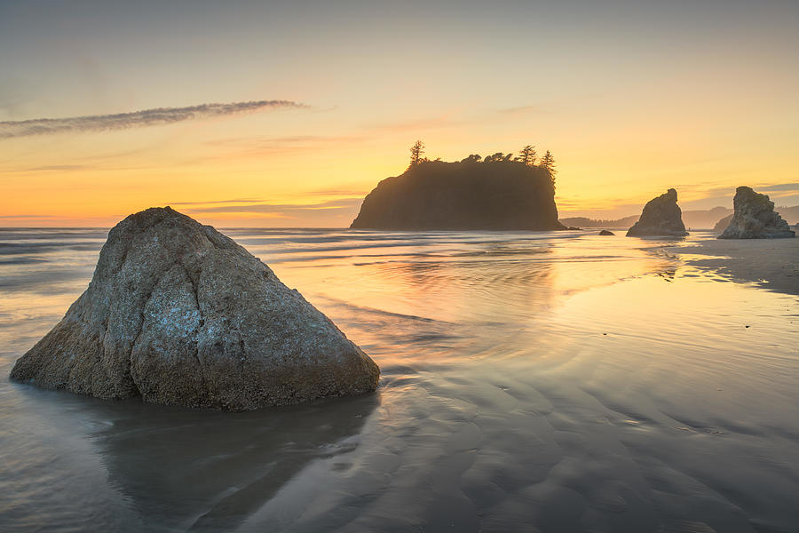 Beach Photograph - Olympic National Park, Washington, Usa by Sean Pavone