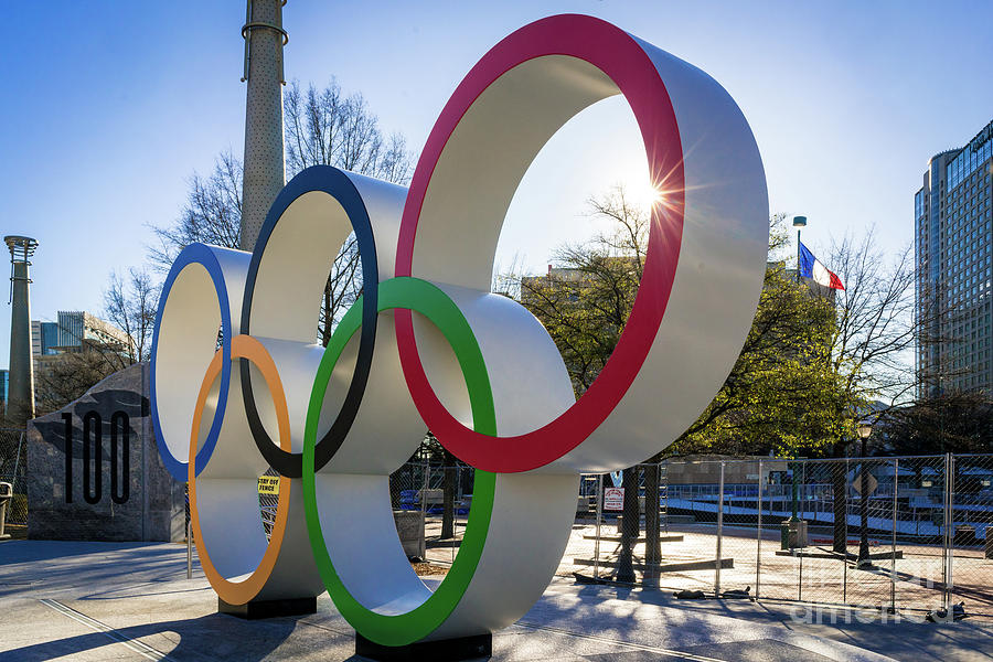 Olympic Rings Centennial Park Atlanta GA 2 Photograph by Sanjeev Singhal