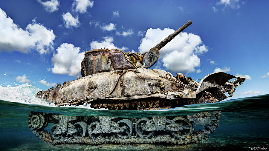 Omaha Beach DD Sherman Tank  Photograph by Weston Westmoreland