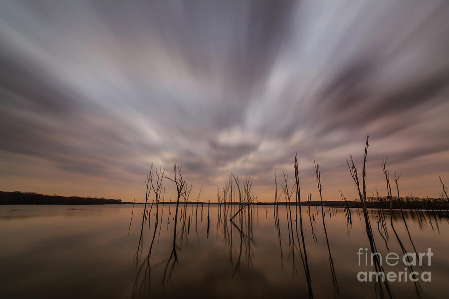 Ominous Manasquan Reservoir  Photograph by Michael Ver Sprill