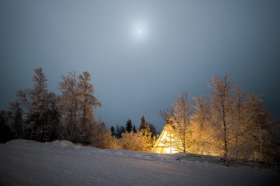 On A Hazy Moonlit Night Photograph by Michiko tomo