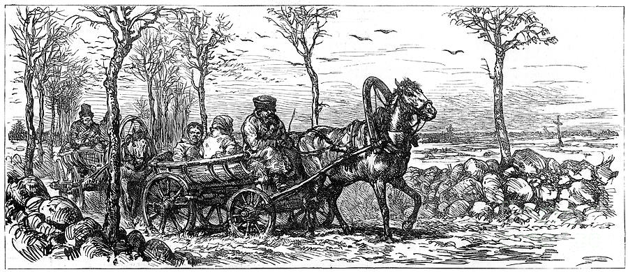 On A Road Near St Petersburg, Russia Drawing by Print Collector